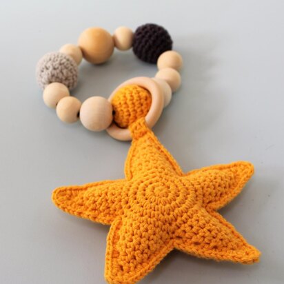 Starfish teething ring