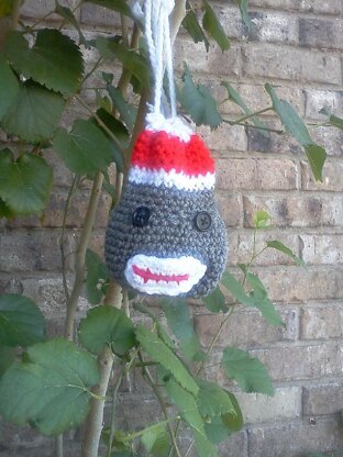 Sock Monkey Necklace Purse