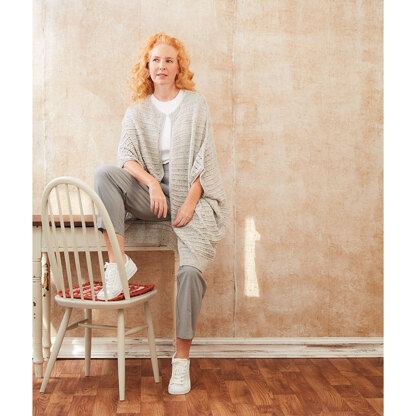 Harlow Woman's Cardigan in Schachenmayr Denim Tweed - S11181 - Downloadable PDF