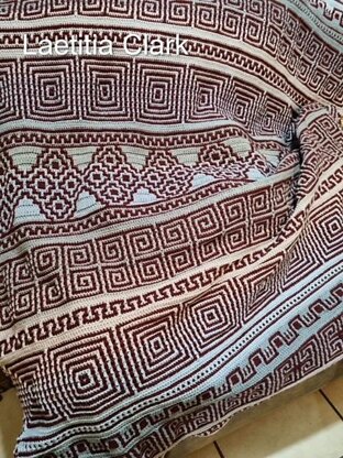 Kalimera Mosaic Crochet Blanket