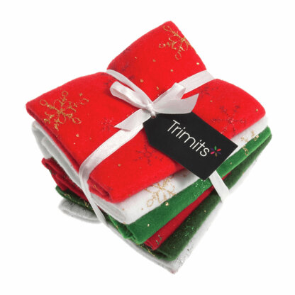Trimits Felt Bundle - Glitter Snowflake