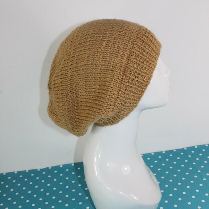 Simple Aran Slouch Hat