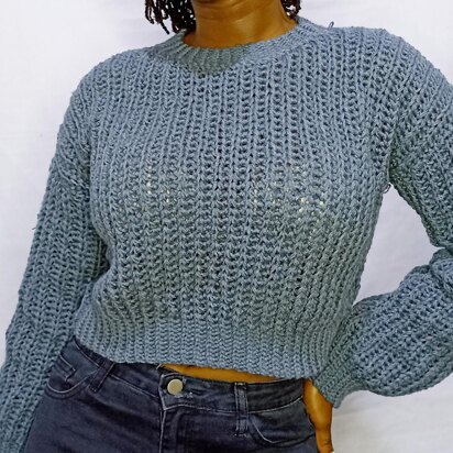 Crop cozy sweater