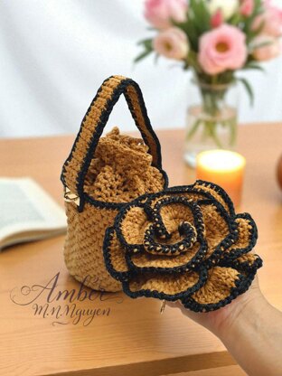 Riviera Rose Bucket Bag Crochet Pattern