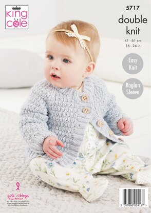 Textured Coats Knitted in King Cole Baby Big Value DK With A Twist - 5717 - Downloadable PDF