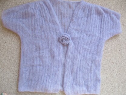 Rib and Flower Shrug