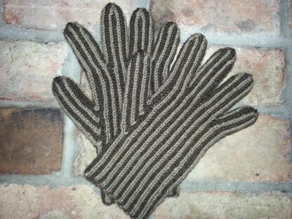 Men's Striped Gloves