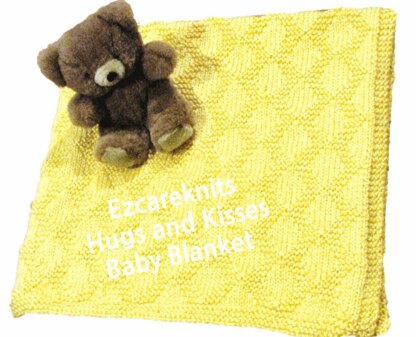 HUGS AND KISSES BABY BLANKET