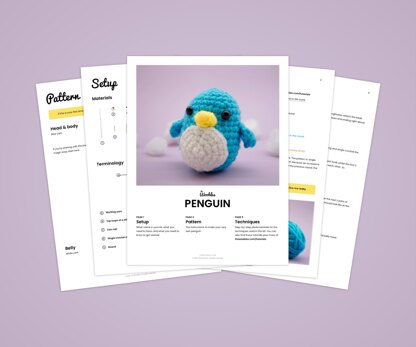 Woobles - Penguin 2 PDF, PDF, Crochet