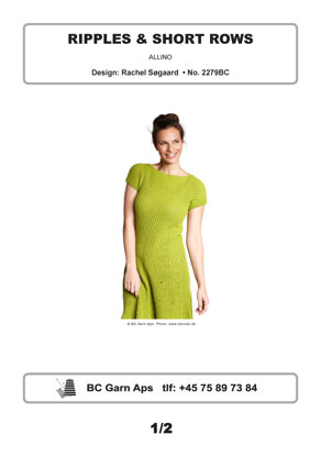 Ripples & Short Rows Dress in BC Garn Allino - 2279BC - Downloadable PDF