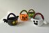 Trick or Treat Candy Baskets Set: Ghost, Bat, Zombie, Jack o'Lantern