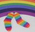 Baby Very Easy No Heel Rainbow Socks