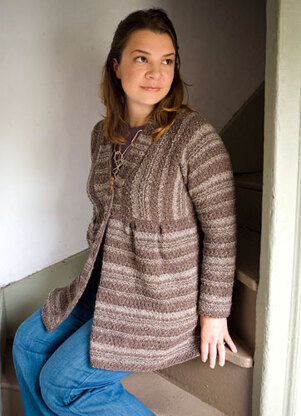 Celsian Cardigan in Berroco Blackstone Tweed