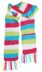 Bright Stripes Textured Scarf in Red Heart Super Saver Stripes - LM5806 - Downloadable PDF