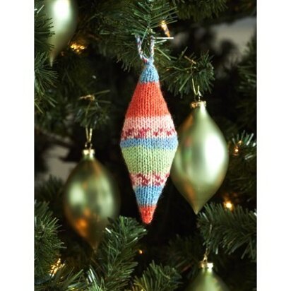 Knit Christmas Ornaments in Patons Kroy Socks - knitting pattern