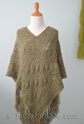 #201 Off-Kilter Lace Poncho
