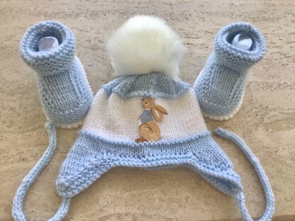 Peter Rabbit Hat And Booties