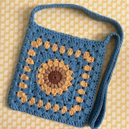 Mix n Match Sunflower Granny Square 3 in 1 Crochet Bag