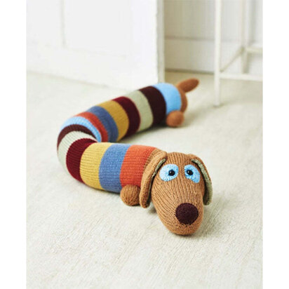 Sausage Dog Draught Excluder in Deramores Studio - Downloadable PDF