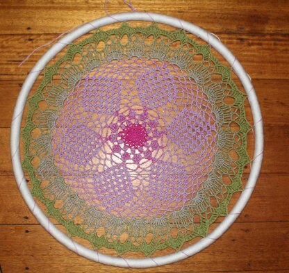 Granny's Garden Mandala wall hanging