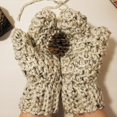 Aspen Tweed Mittens