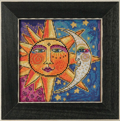 Mill Hill Sister Sun & Brother Moon Cross Stitch Kit  - 13.97cm x 13.97cm
