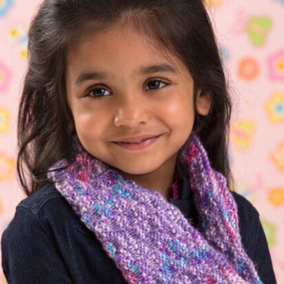 Little Sophisticate Cowl in Red Heart Gumdrop - LW4307