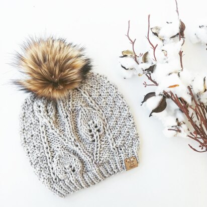 Pacific Foliage Beanie - knitting pattern
