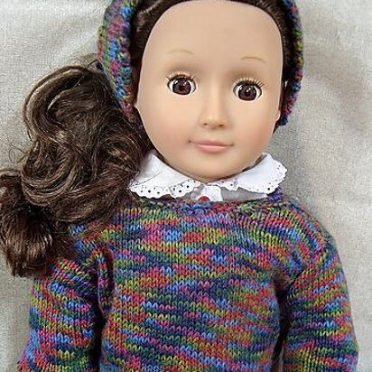 Pretty in Picots Doll Sweater