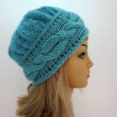 Brianna - A Feminine Hat and Headband in One Pattern - knitting pattern