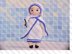 Mother Teresa. Knitting Doll Pattern.