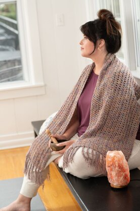 Chodron Shawl in Berroco Gaia - Downloadable PDF