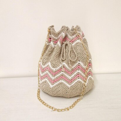 Chevron Bucket Bag