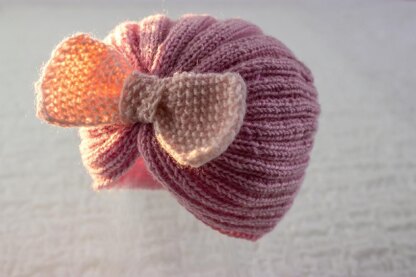 Baby Girl Retro Hat Cloche Style With Bow
