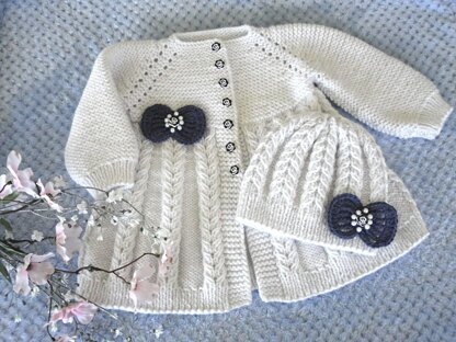 Cables Baby Jacket Knitted Baby Cardigan Baby Sweater Baby Coat