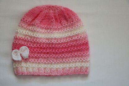Strawberry Vanilla Baby Hat