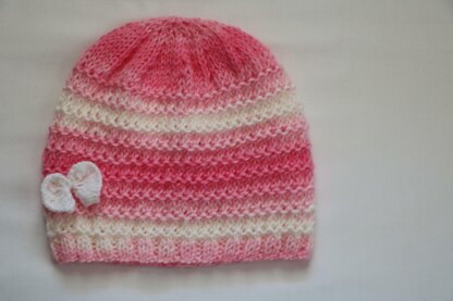 Strawberry Vanilla Baby Hat