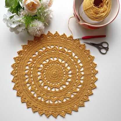 Following the Sun Doily