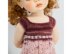 Flower Dress  for 18 inch msd bjd dolls by Meadowdolls. Doll Clothes Knitting Pattern.