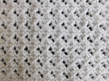 Jema - Lacy Garter Stitch Baby Blanket