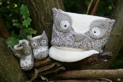 Owl Baby Hat and Booties