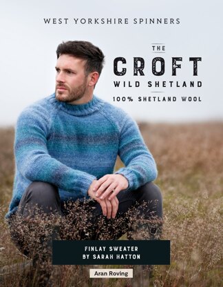 Finlay Sweater in West Yorkshire Spinners The Croft Wild Shetland - WYS0020 - Downloadable PDF