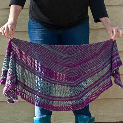 Off-Kilter Shawlette - knitting pattern