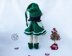 Elf  doll knitted flat