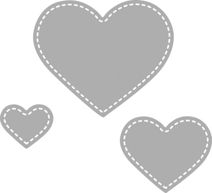 Paper Rose Dies - Small Stitched Hearts