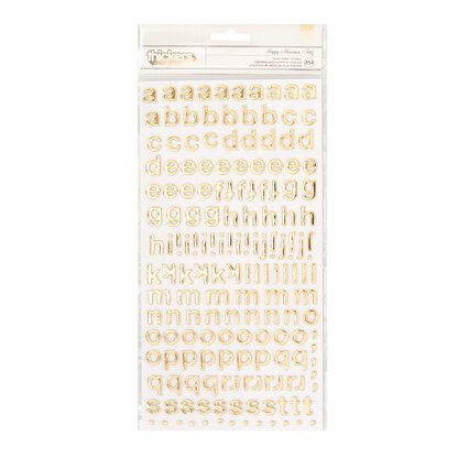 Crate Paper Thickers Happy Alphabet Foam Gold Foil (353 Piece)