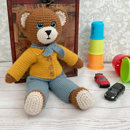 519 - Bertie Bear Crochet Pattern - 519