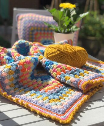 Summer Spice Baby Granny Blanket