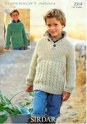 Sweaters in Sirdar Supersoft Aran - 2314