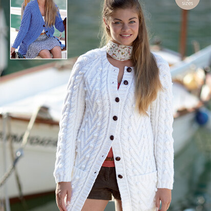 Cardigans in Hayfield Bonus Aran - 9550 - Downloadable PDF